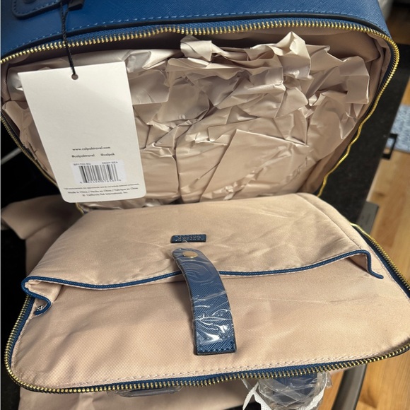 Calpak Blue Kaya Backpack 15in - Picture 5 of 15